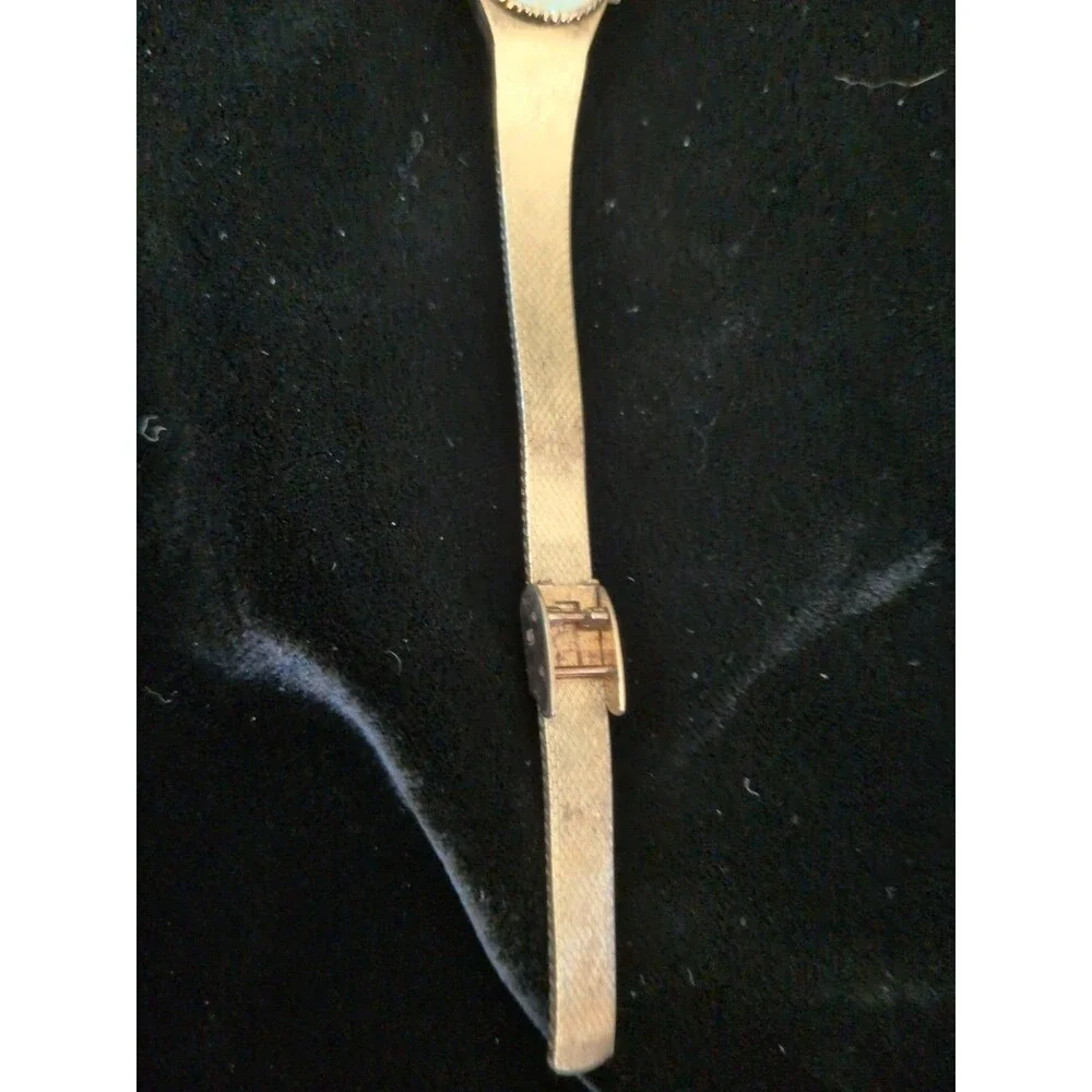 Women's Elgin Watch Japanese Movement Hong Kong Printed On Gold Band